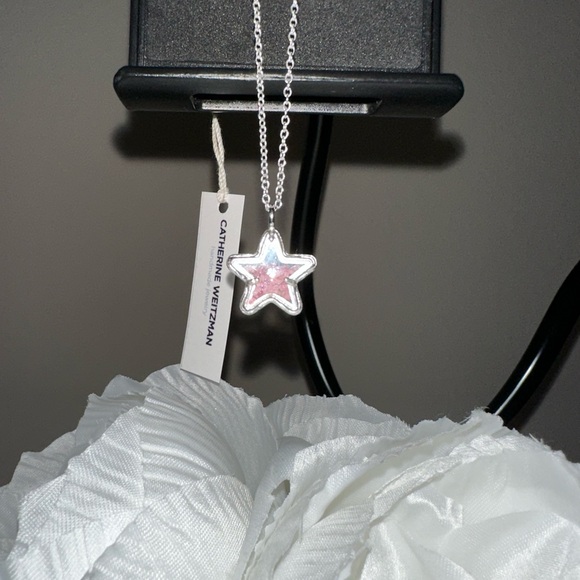 CATHERINE WEITZMAN - Silver -Small Glass Branch Locket - Picture 1 of 1